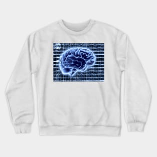 Brain activity, artwork (F006/4626) Crewneck Sweatshirt